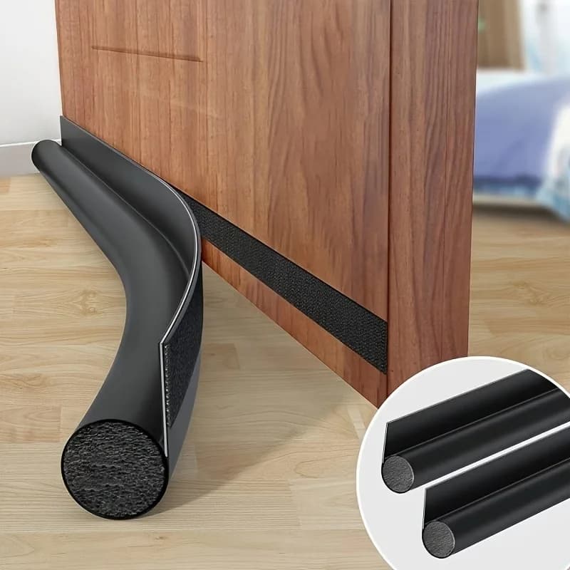 1 pz Guarnizione Regolabile per Fondo Porta da 96 cm/39,79 pollici, Striscia Sigillante Sottoporta Antivento e Antifreddo, Blocca Fughe d'Aria
