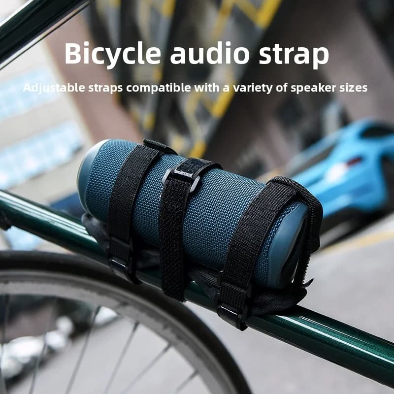 Adatto per cinghia di fissaggio per altoparlante in velcro per bicicletta, supporto per altoparlante per portaborraccia per bicicletta