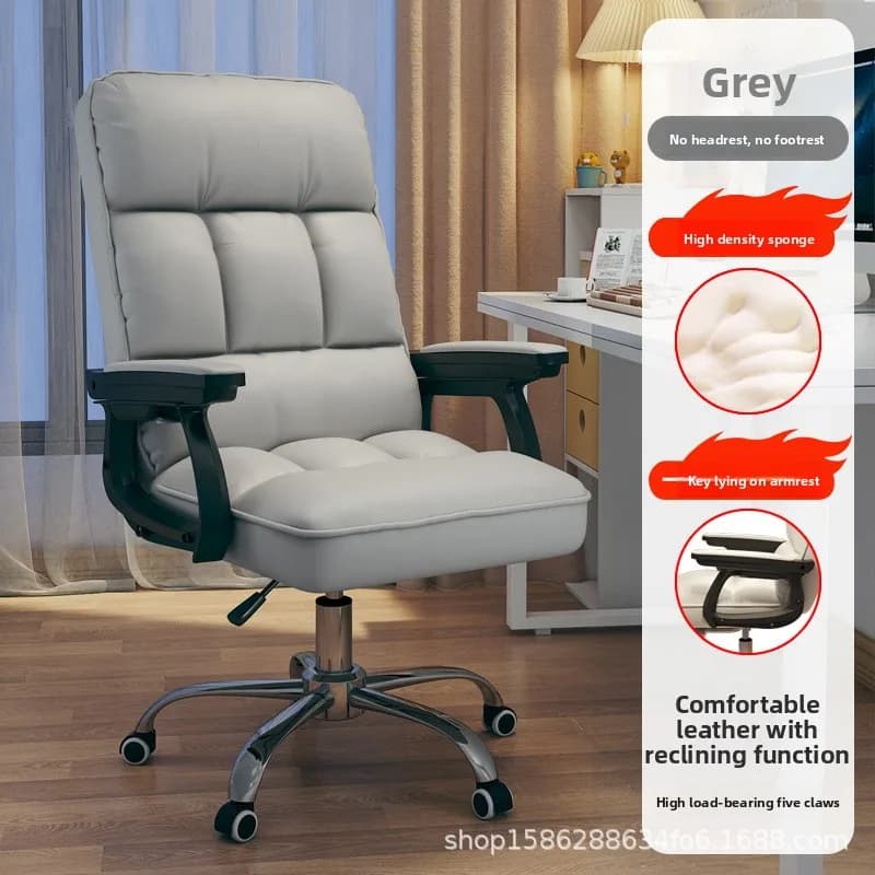 Sedia da Gaming per Computer, Sedia Ergonomica da Ufficio Girevole e Regolabile in Altezza, Comoda Sedia per Casa e Studio per Ragazze