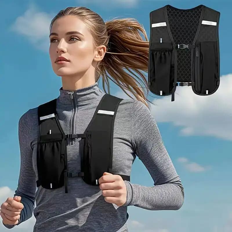Women's Running Vest, Breathable Backpack Water Resistant for Hiking Cycling Trail Maratone