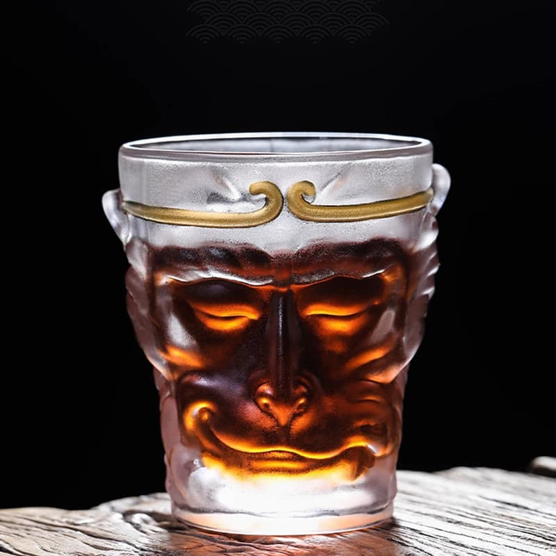 Mito nero Wukong Bicchieri da whisky Tazza Tazza di cristallo Tazza di tè Bicchiere da succo Bicchieri da birra Tazza da colazione Bicchieri Tazza di vetro creativa
