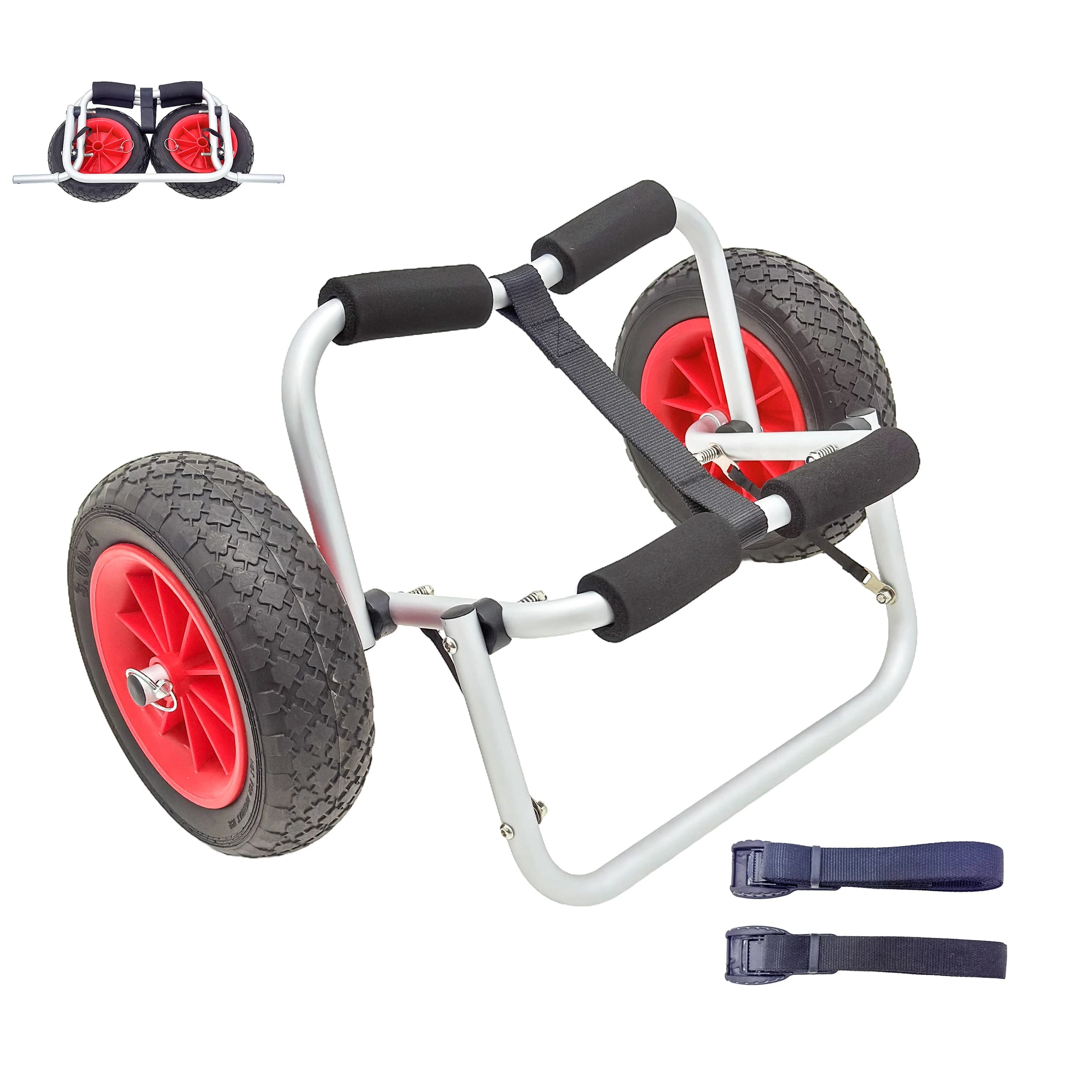 Carrello Portatile per Kayak, Dolly Leggero e Facile da Usare per Attrezzature Sportive Acquatiche, Trasporto per Kayak, Paddleboard e Altro