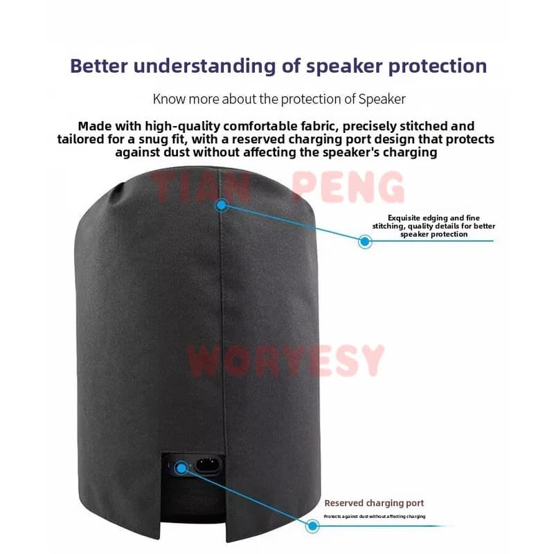 WYORESY pressure resistant protective sleeve for Harman Kardon Aura Studio4 Bluetooth Speaker withstands daily external squeeze