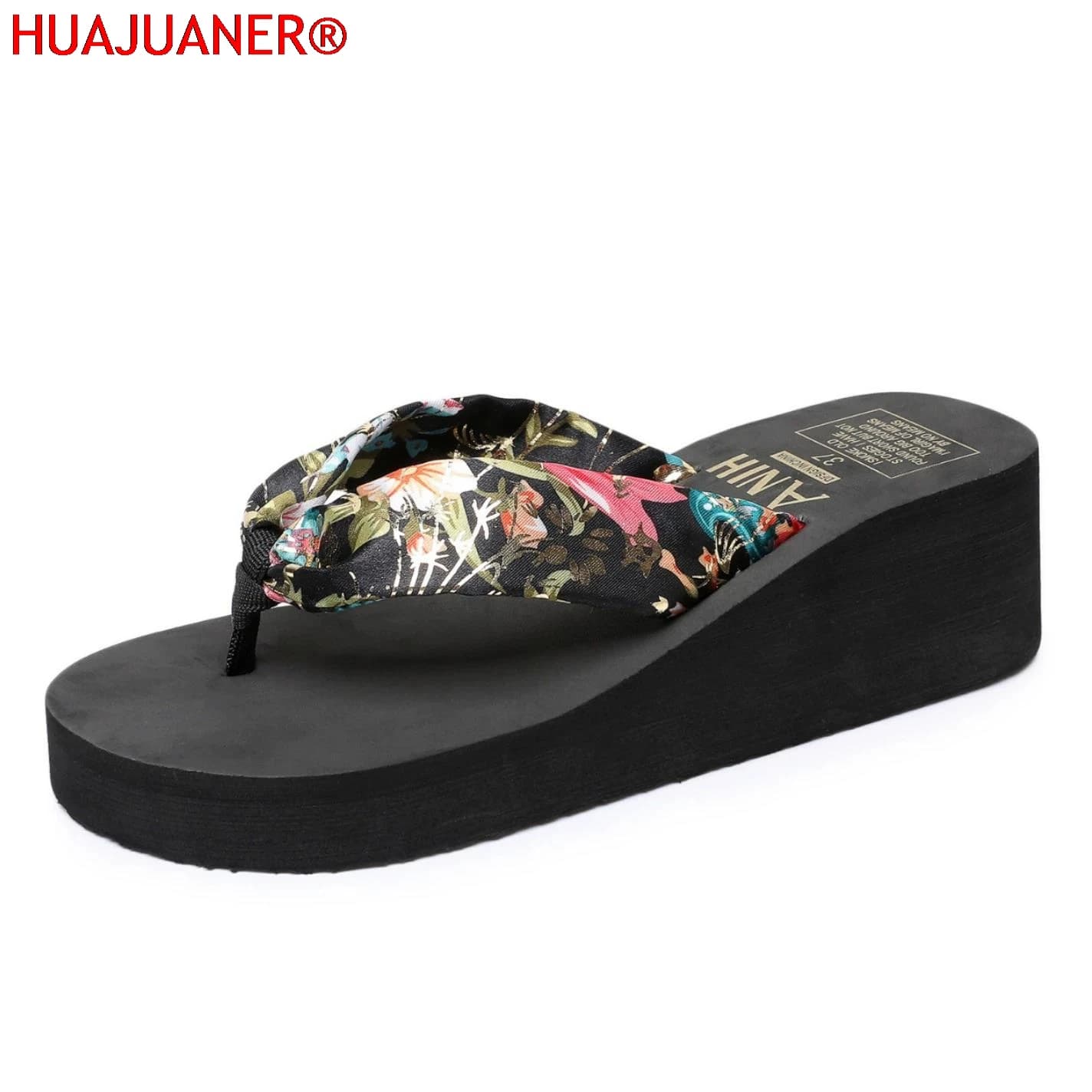 2026 Fashion Women Flip Flops Summer Beach Platform Slippers Casual Outside Wedges Sandals Summer Women Shoes
