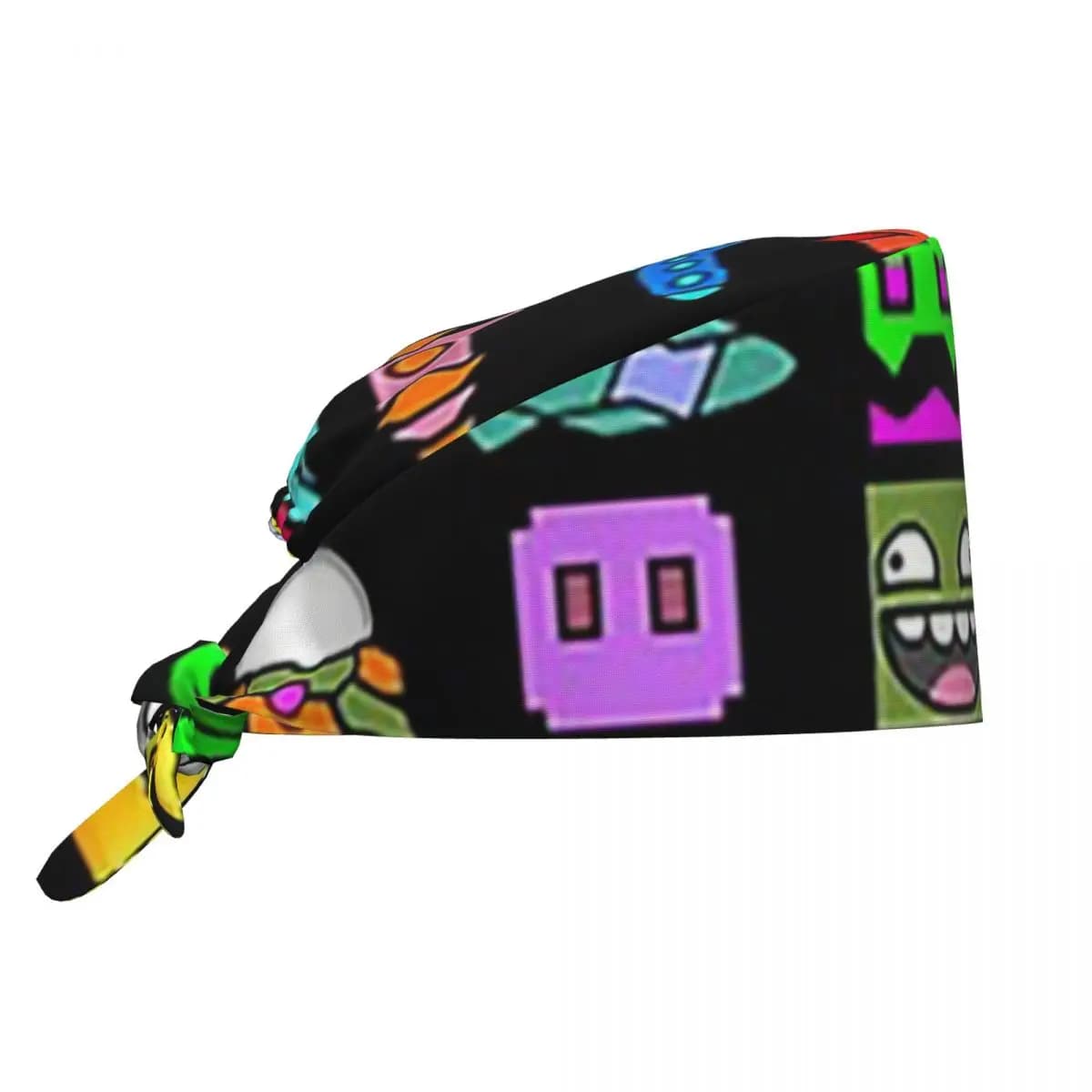 Geometry Dash Scrub Hat Dottore Berretto chirurgico da lavoro Uomo Donna Berretti infermieristici regolabili per dentista