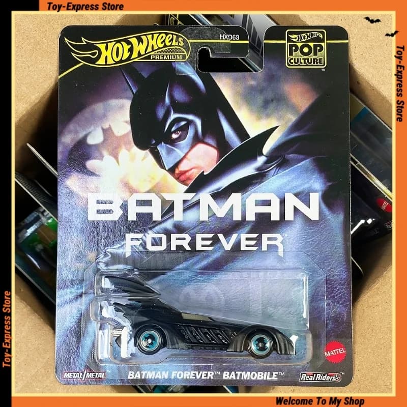 Hot Wheels Premium 2024 Cultura Pop 1/64 Modello di Auto Hotwheels Batman Forever Batmobile Da Collezione Per Bambini Ragazzi Bambini Giocattoli Regalo