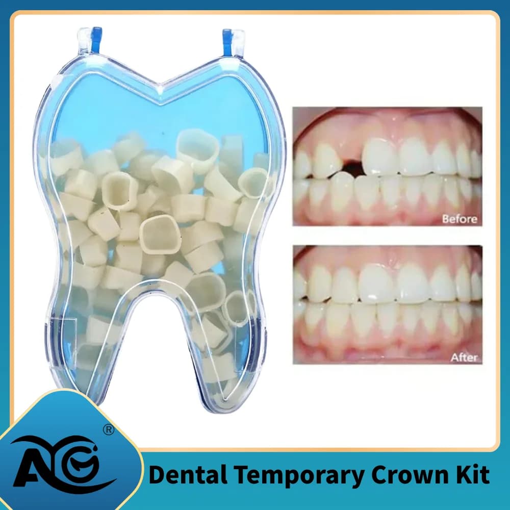 AG Kit 50 Pieces / Box for Corone Dentali Temporanee, Faccette per Denti Anteriori, Molari e Posteriori, Instruments for Dentale whitening