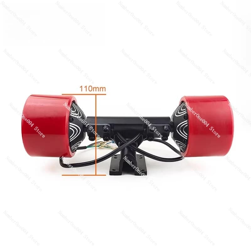 Motore Brushless da 350W per Installazione su Skateboard Elettrico, 90mm, per Longboard Fai-da-Te, Trazione Integrale, Controller a Doppia Trazione