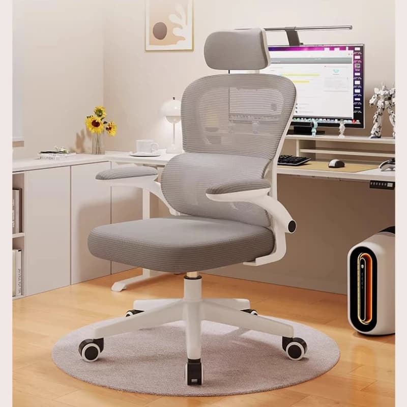 Sedia da ufficio ergonomica in rete Supporto lombare regolabile Poggiatesta Sedia da scrivania reclinabile Sedia da gioco con mobili rotanti