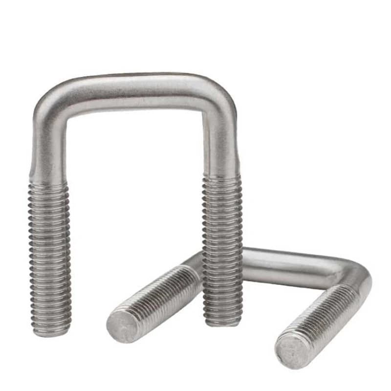 M6 M8 M10 304 bullone a U in acciaio inossidabile bullone ad angolo retto bullone a vite quadrato Clip di bloccaggio vite Clip per tubo Clip per tubo morsetto a U