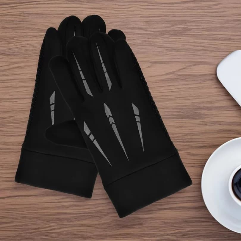 1Pairs Winter Motorcycle Gloves Full Finger Windproof Insulated Touchscreen Compatible for Cold Weather Riding Motorbike Hiking