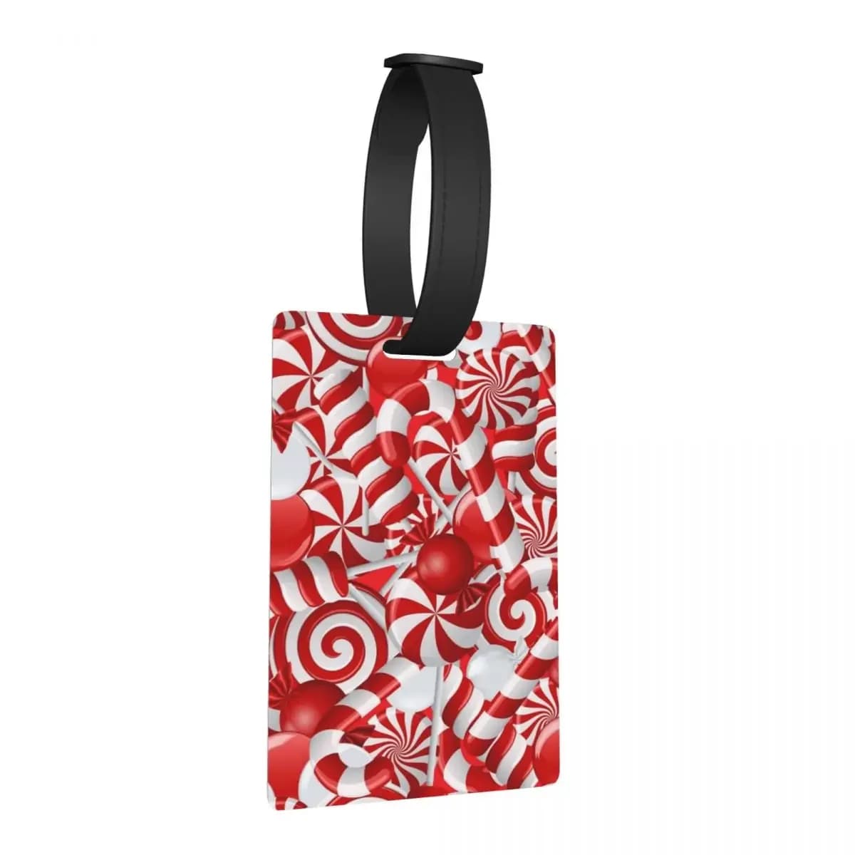 Etichette per bagagli con caramelle alla menta piperita Accessori per valigie Moda da viaggio Etichetta per imbarco per bagagli Porta etichette ID Nome Indirizzo