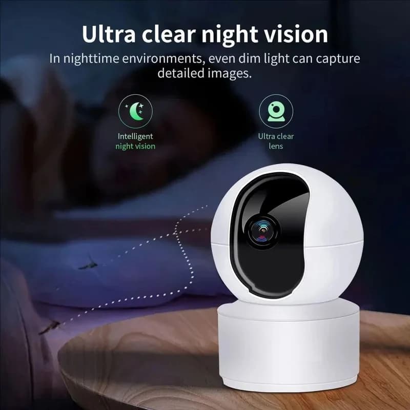 Nuova Telecamera di Sicurezza WiFi PTZ 4K da 8MP per Interni, Zoom Digitale 10X, Tracciamento Automatico AI, Monitor Bambini CCTV 2026
