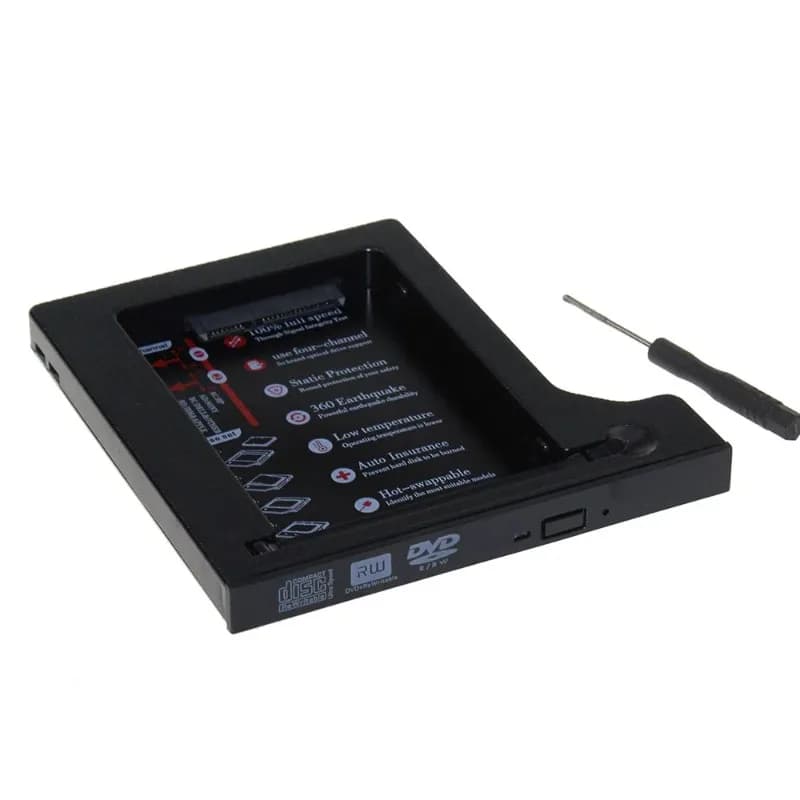 Vendita calda Disco Rigido 1TB 2nd HDD Caddy SATA 3.0 SSD Hard Flash Drive Custodia per Notebook CD ROM Optibay 12.7mm