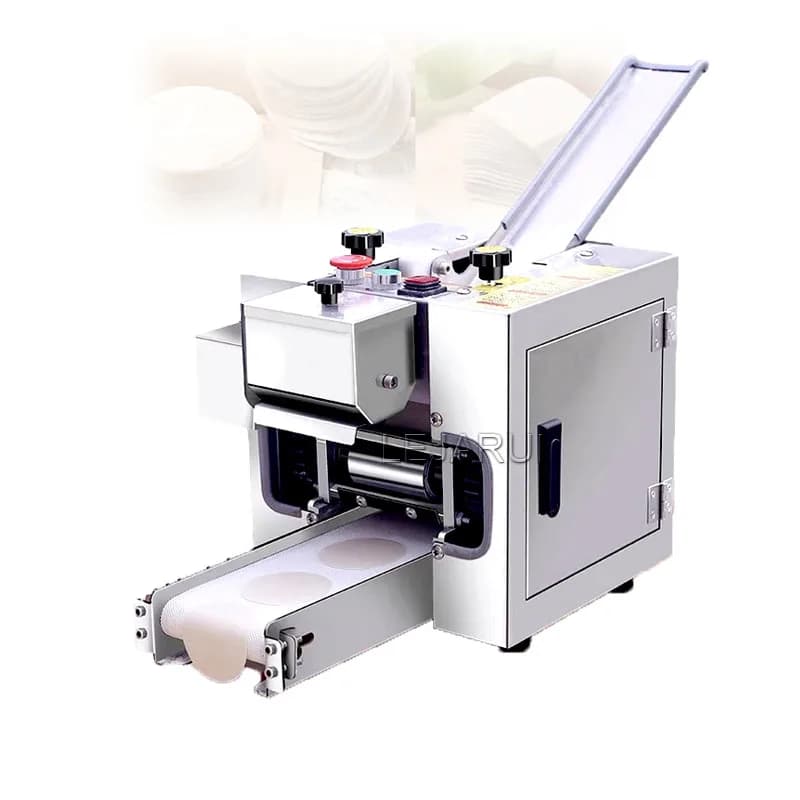 Macchina Commerciale Elettrica per Sfoglie di Pasta e Ravioli in Acciaio, Pressa Automatica per Pasta e Dumpling con Stampo 220V/110V