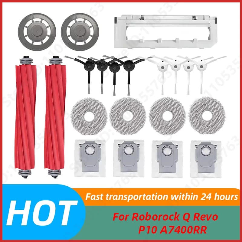 Roborock Q Revo / P10 A7400RR Robot Vacuums Cleaner Accessory Main Side Brush Hepa Filter Mop Cloths Dust Bag Spare Part