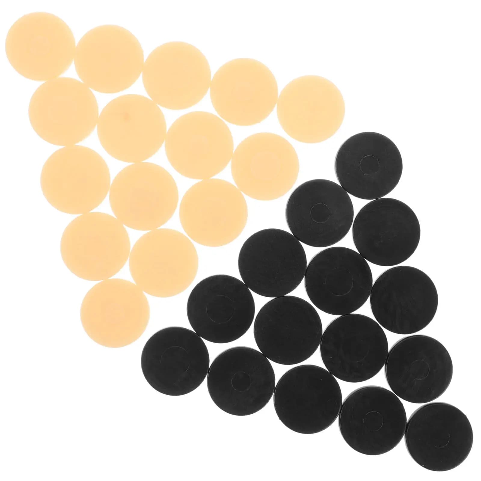 32Pcs Plastic Round Checkers Pieces Board Game Accessories Sturdy Lightweight Easy Carry for Chess Backgammon Home Office Travel