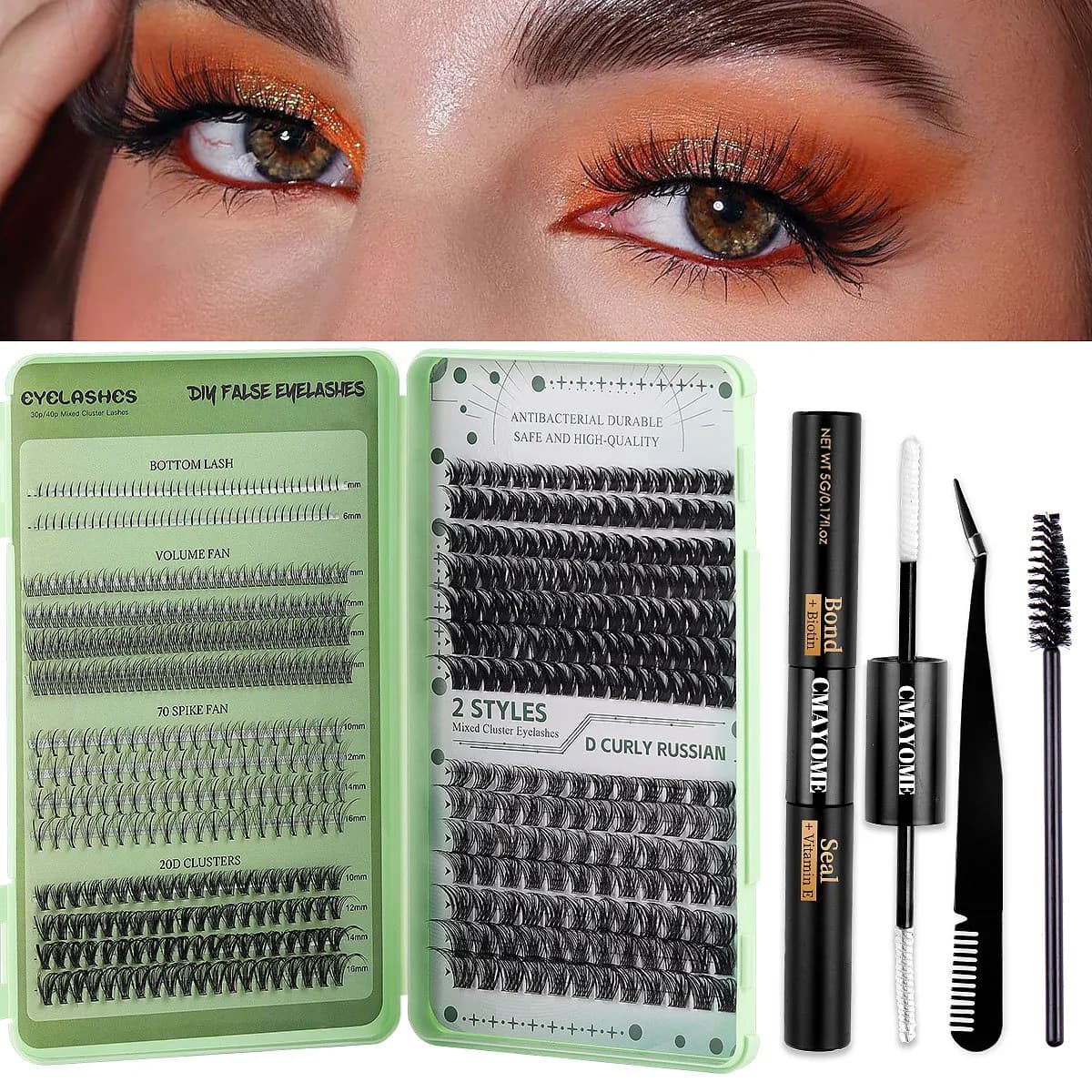530 Fans Mix Length Eyeslash Extension Personal Eye Lash professional make-up individual lashes wholesale
