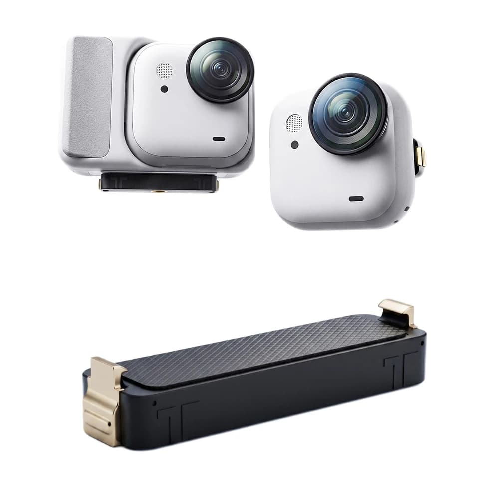 Supporto Magnetico a Sgancio Rapido in Acciaio Inossidabile con Blocco a Griffe per Insta360 GO 3 Ultra 1 4, Anti-Vibrazione e Anti-Urto per Action Camera