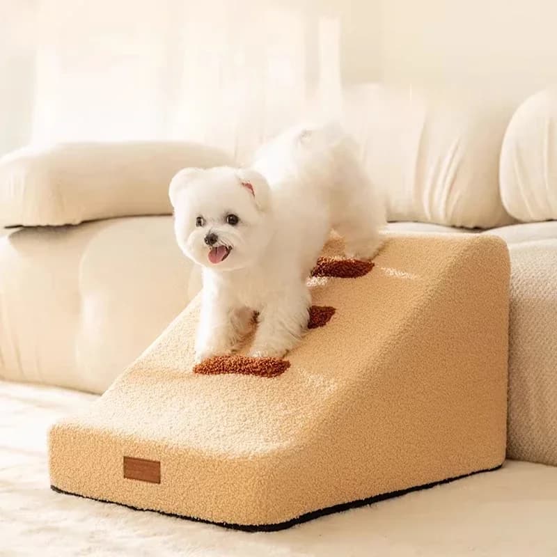 2/3 Steps Dog Stairs Pet Steps Stairs For Small To Medium Dogs To Get On Bed And Couch Dog Steps With Non-Slip Bottom Dog Ramp