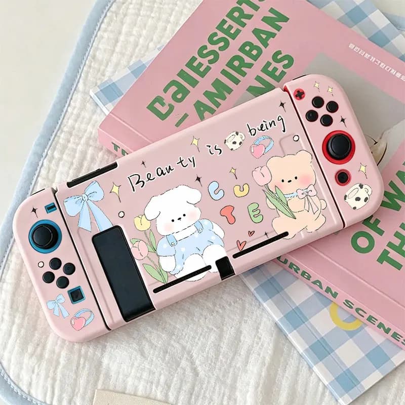 Anti-Falling Soft Shell Cover Anti-Scratch Shell Protector TPU Split Protective Case for Nintendo Switch NS Game Console