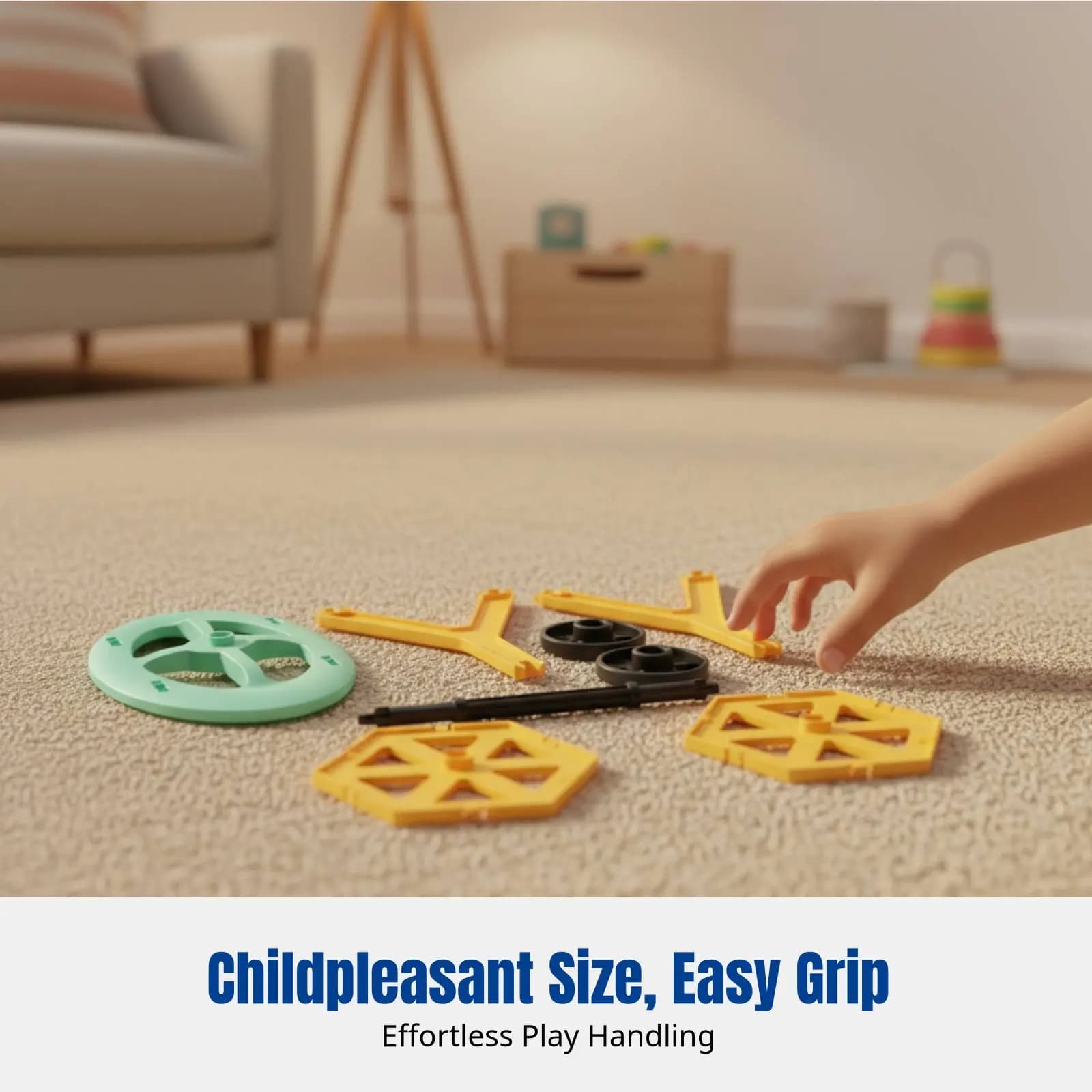 Mattoncini Magnetici da Costruzione, Gioco Puzzle per Bambini, Giocattolo Educativo, Forme Geometriche Colorate, per Bambini e Bambine