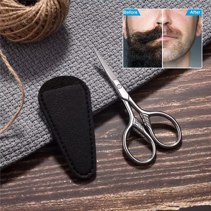 1 pcs in stainless steel small make-up eyebrow grooming scissors for Manicure nails cuticle beard and mustache Trimmer nose tool for hair
