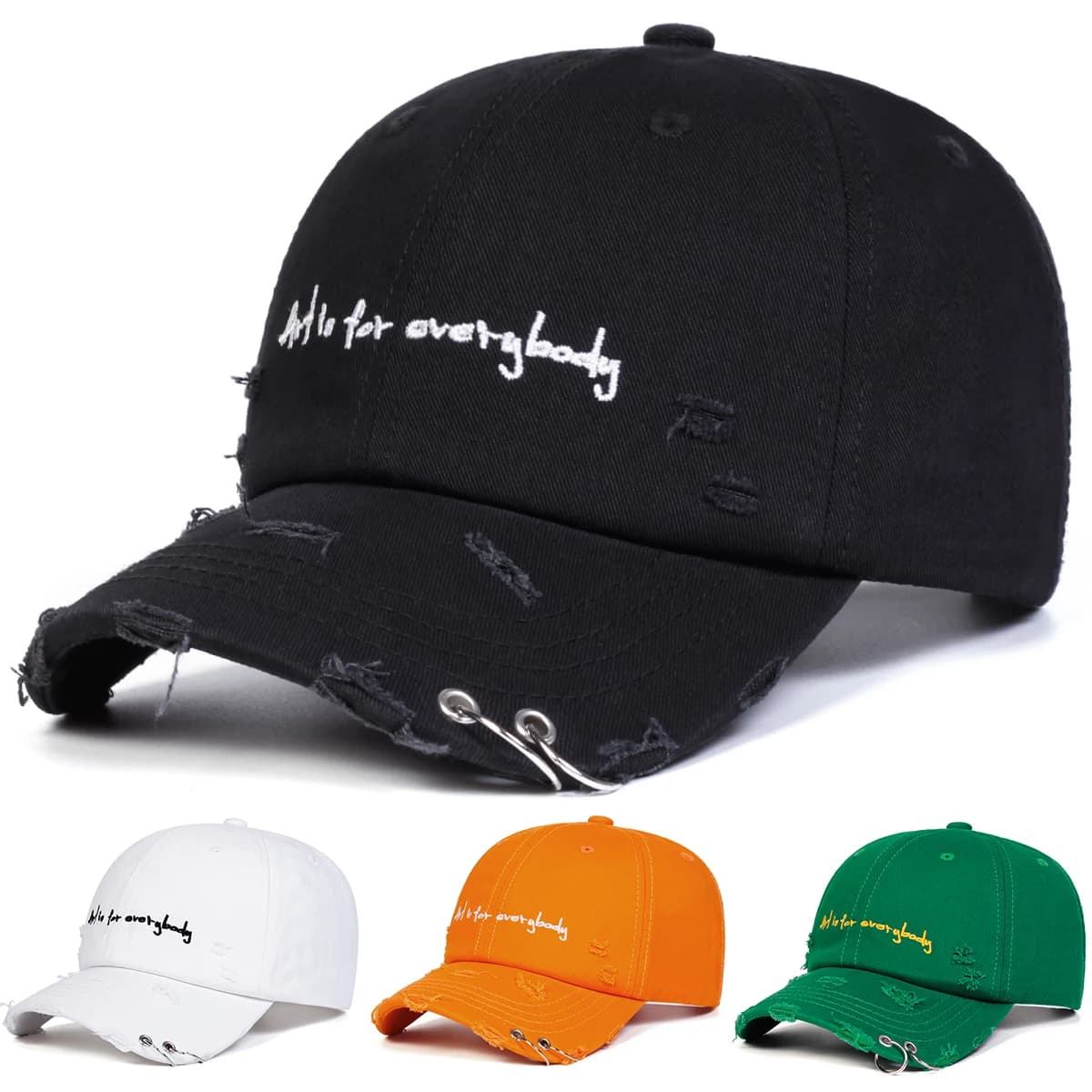 Unisex ART IS FOR EVERYBODY Embroidery Baseball Caps Spring and Autumn Outdoor Adjustable Casual Hats Sunscreen Hat Sports Cap