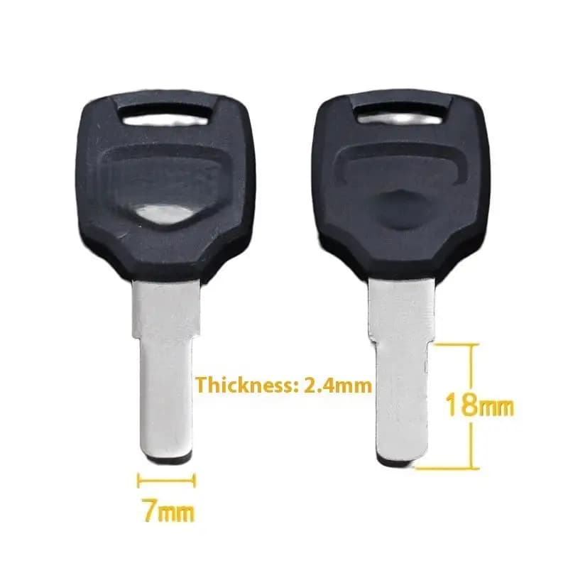 2/10Pcs Motorcycle Top Box Uncut Rough Key Blanks Copy Key Embryo Storage Case Luggage Trunk Accessories