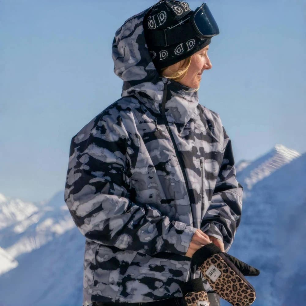 GSOU SNOW Felpe con cappuccio da sci con cerniere multiple da donna giacca da snowboard calda antivento ampia e traspirante top invernali abbigliamento sportivo montano