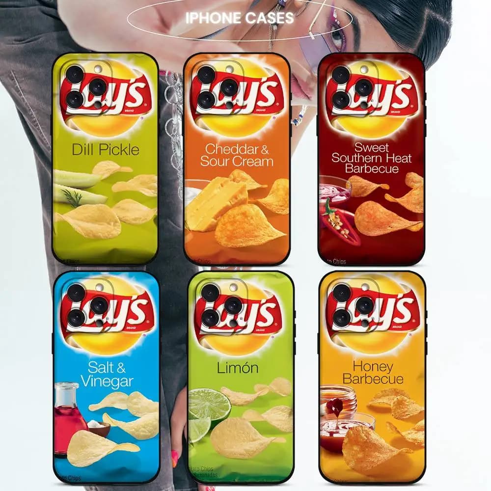 Potato Chips L-Lays Phone Case For IPhone 17 16 15 14 13 12 11 PRO MAX PLUS Mini TPU Soft To Skin-friendly Case