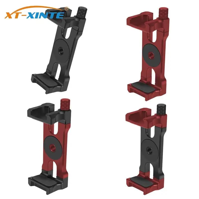 Supporto per staffa per Monitor con morsetto a Clip per telefono cellulare in lega di alluminio con foro di posizionamento Arri da 1/4 "a sgancio rapido per Smartphone da 62-87mm