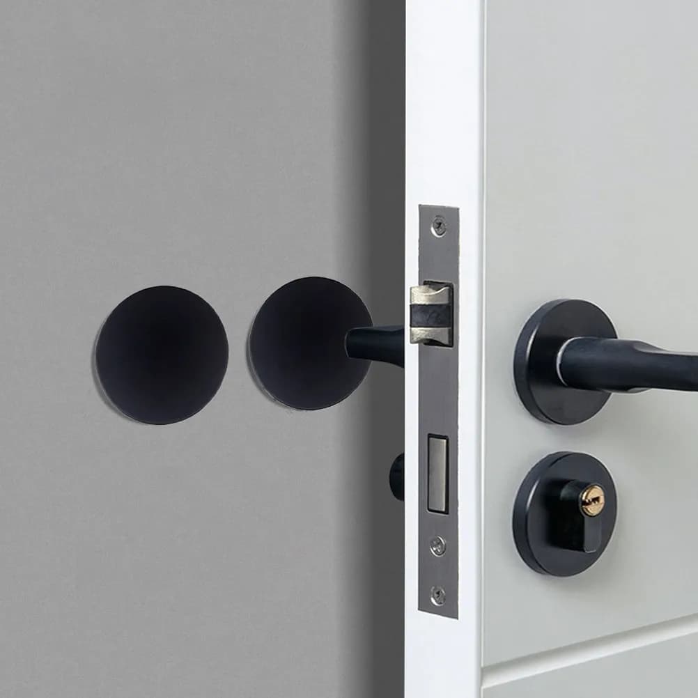 10 Pezzi Fermaporta in Silicone Adesivo, Protezione per Parete, Ammortizzatore per Porta per Cucina, Bagno, Camera da Letto, Riduzione del Rumore, Sicuro per Bambini