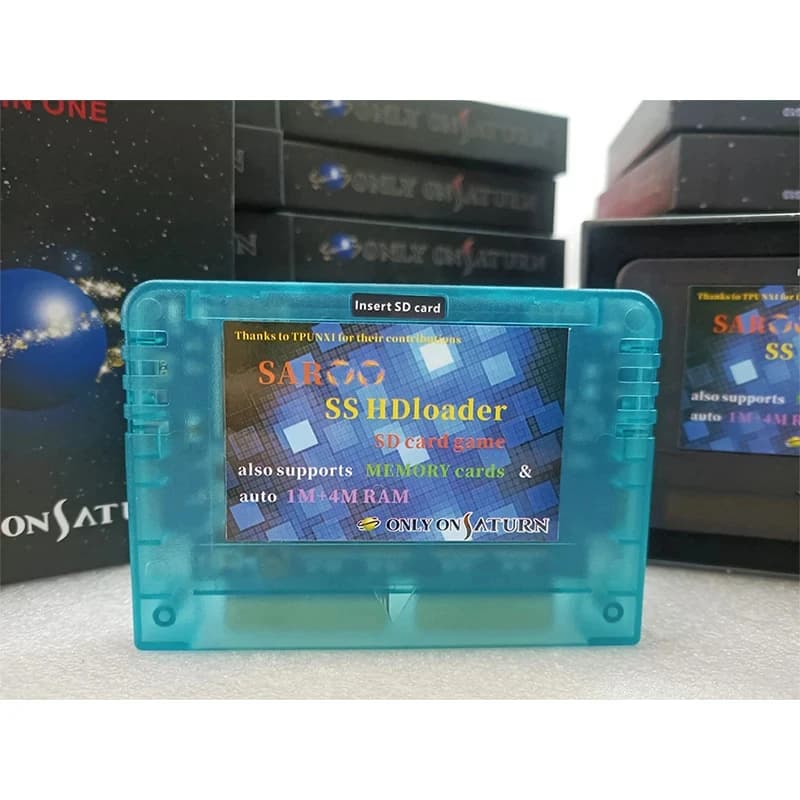 SAROO SS HDloader Lettore di giochi Cartuccia Lettura rapida Supporto per schede Menory SD Gioca a giochi senza CD per Neo Geo Saturn
