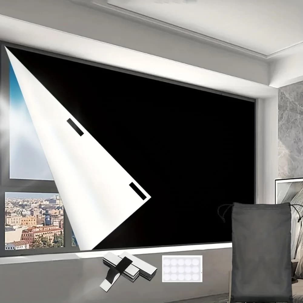 Tende oscuranti al 100% per camera da letto, tende a rullo portatili fai-da-te, tende oscuranti senza foratura con adesivi e linguette.
