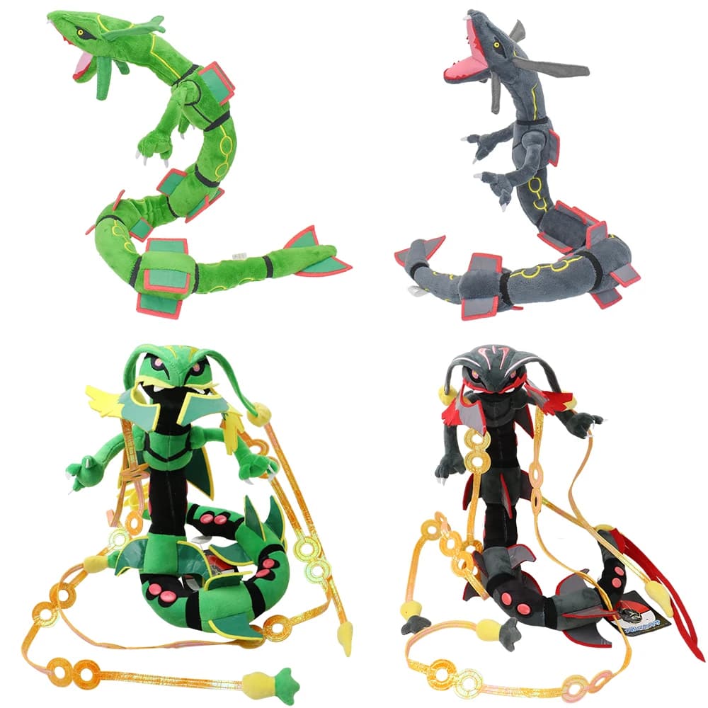 Mega Rayquaza Shiny Pokemon Peluche Rayquaza Charizard Anime Peluche ripiene Bambole del fumetto Regalo di Natale Giocattoli per bambini