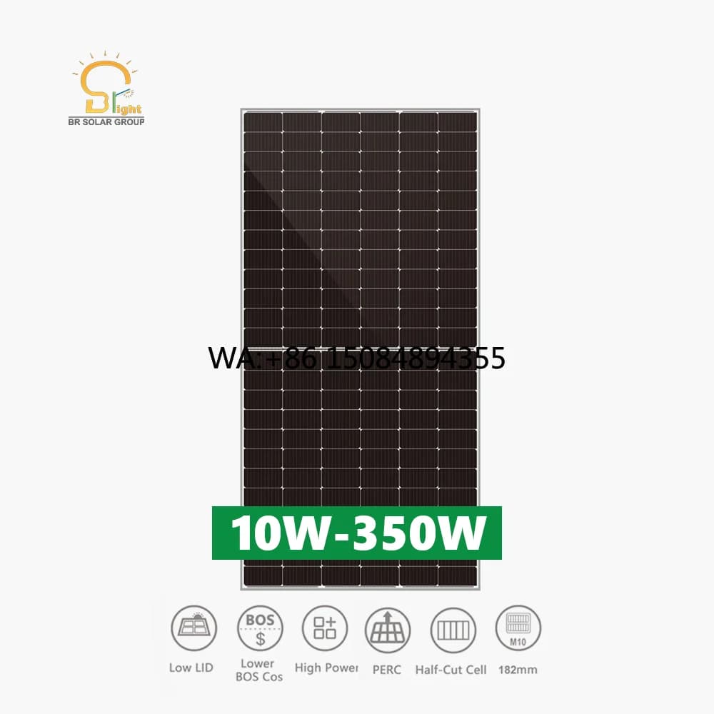 SOLAR PERC Solar Cells Kit 250W 17% Efficiency Small Monocrystalline PV Panel with 10-Year Warranty for Warehouse Rooftops