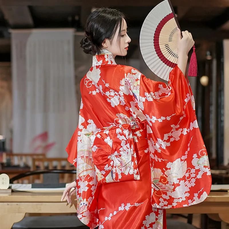 Satin Style Kimono Set for Women