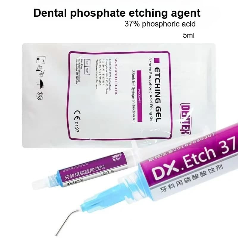 Dental teeth whitening material 37% Phosphoric acid Engraving agent Citric acid Oral laboratory Bonding Consumables for 5ml repairs