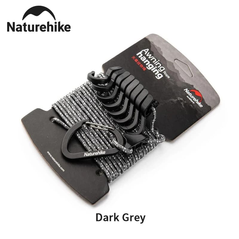 Naturehike Outdoor Camping 4.2m Hanging Rope Accessories Multi-purpose Clothesline Adjustable Anti-slip Canopy Hanging Rope