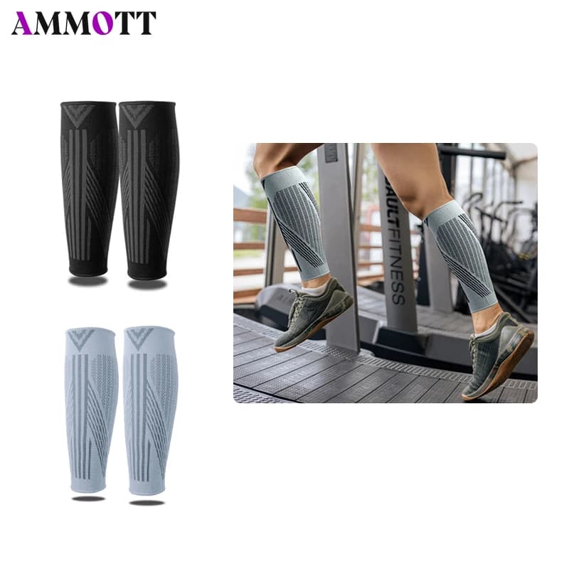 1 paio di manicotti di compressione per polpacci per basket, calcio, pallavolo, manicotti di compressione per stecca tibia per uomo e donna