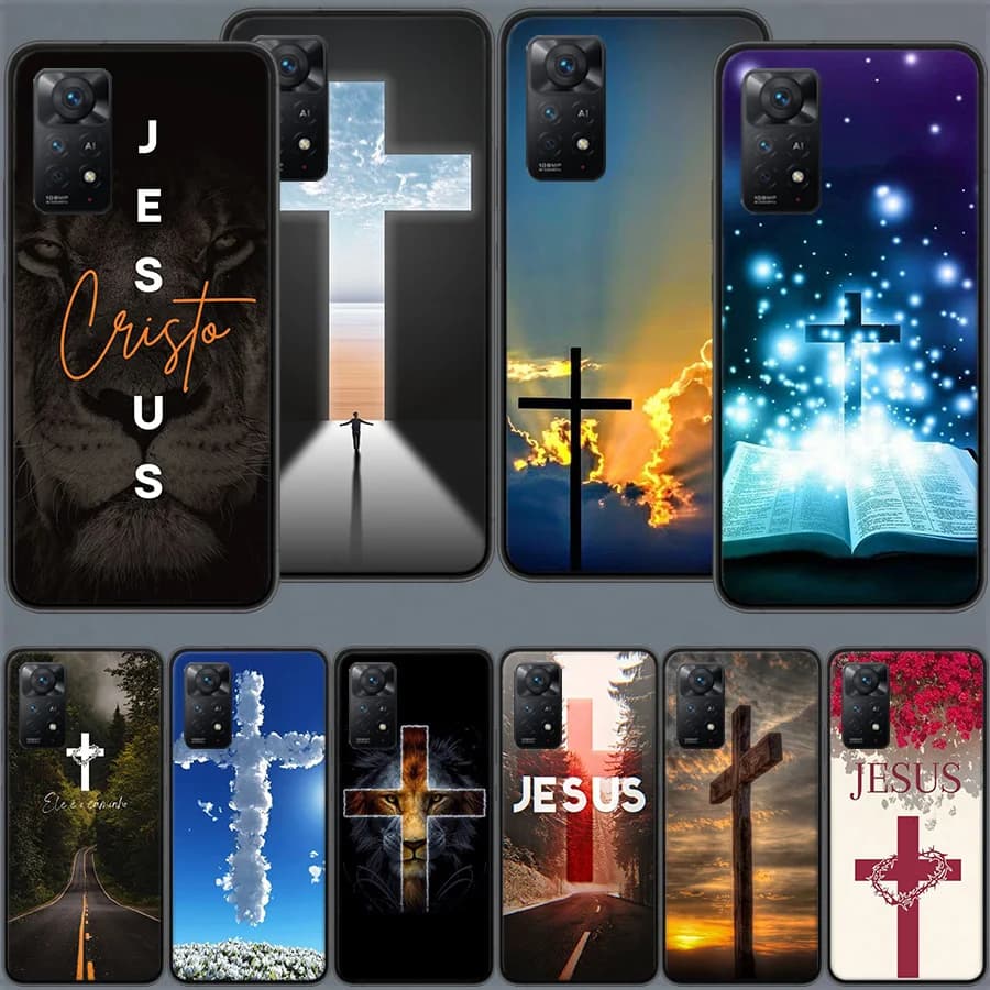 Jesus Bible Phone Case For Redmi 13C 14C Note 14 13 Pro Plus 5G 12 12C 10A 10C 10 9A 9C 9T 9 8 8A K70 Pro Cover TPU Shell Coque