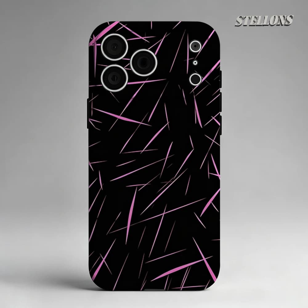Pink Blade Sketch Phone Case For Magnetic Phone Case for IPhone 17 16 15 14 13 Pro Max Plus Single Double-layer tough Case