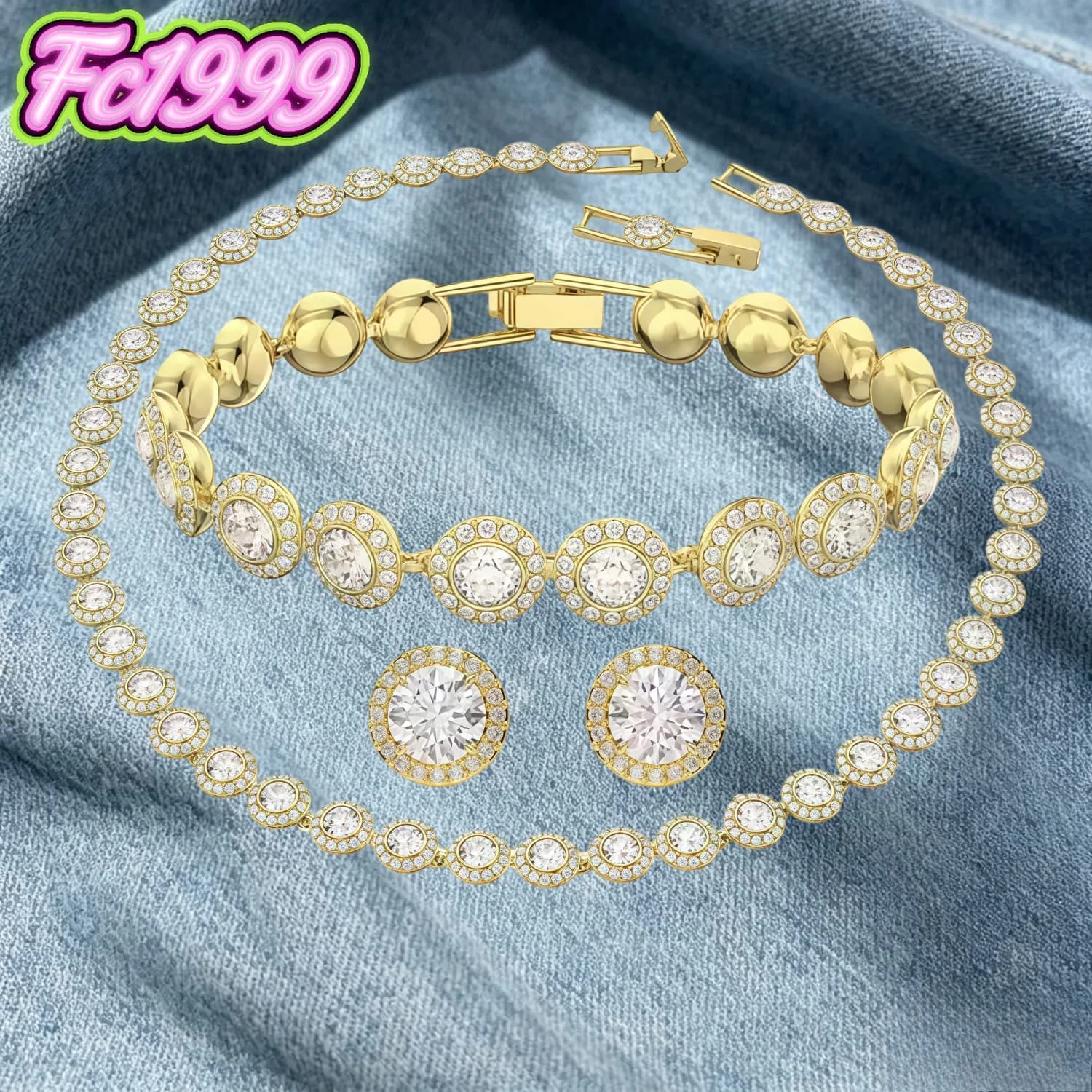 Hot selling 2026 Original Fashion Stackable Necklace Earrings Bracelet High Jewelry Set Charming Romantic Women Gift