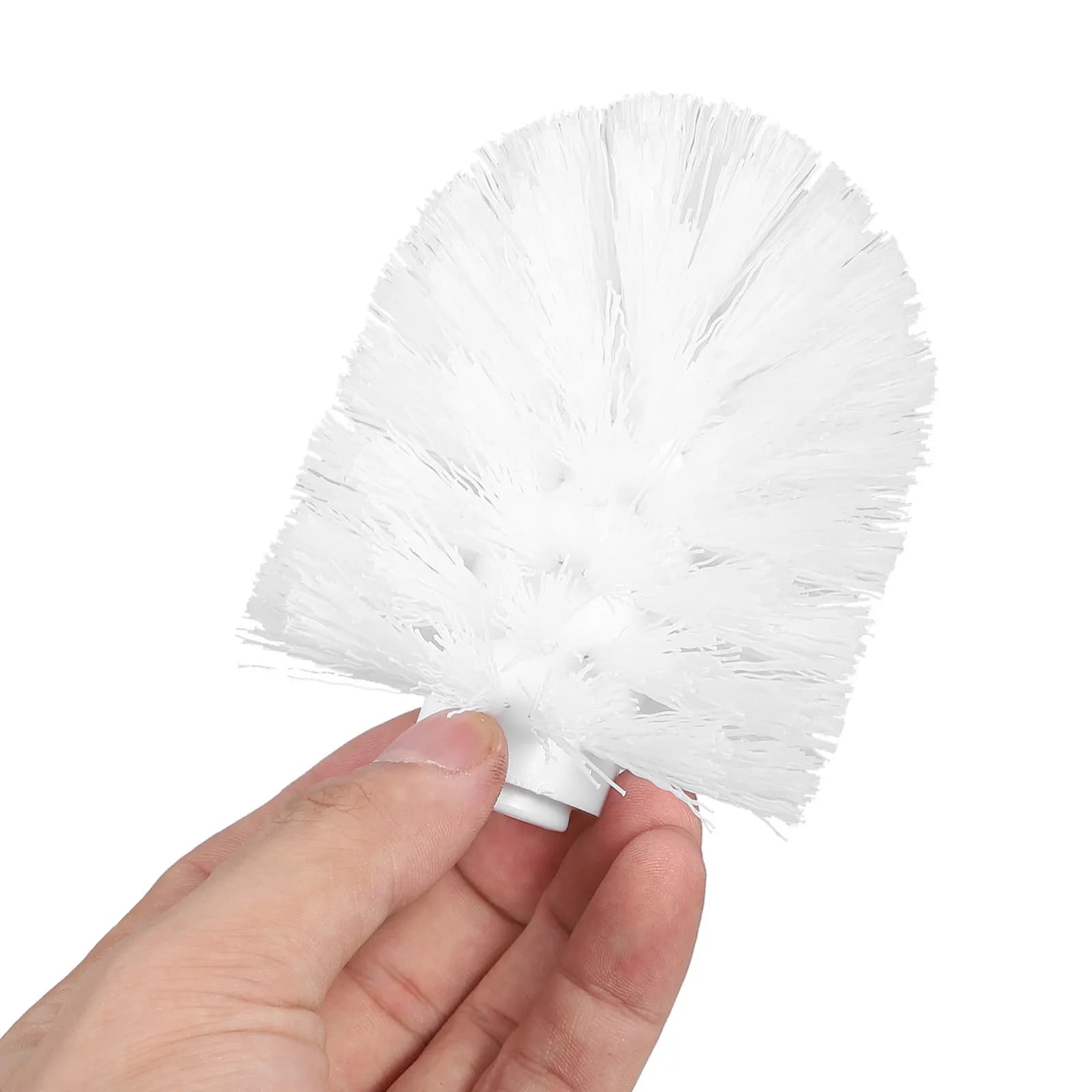 3Pcs Toilet Brush Replacement Heads Tough Plastic Brush Heads for Toilet Bowl Sanitary Cleaning Easy Replace Long Term Use