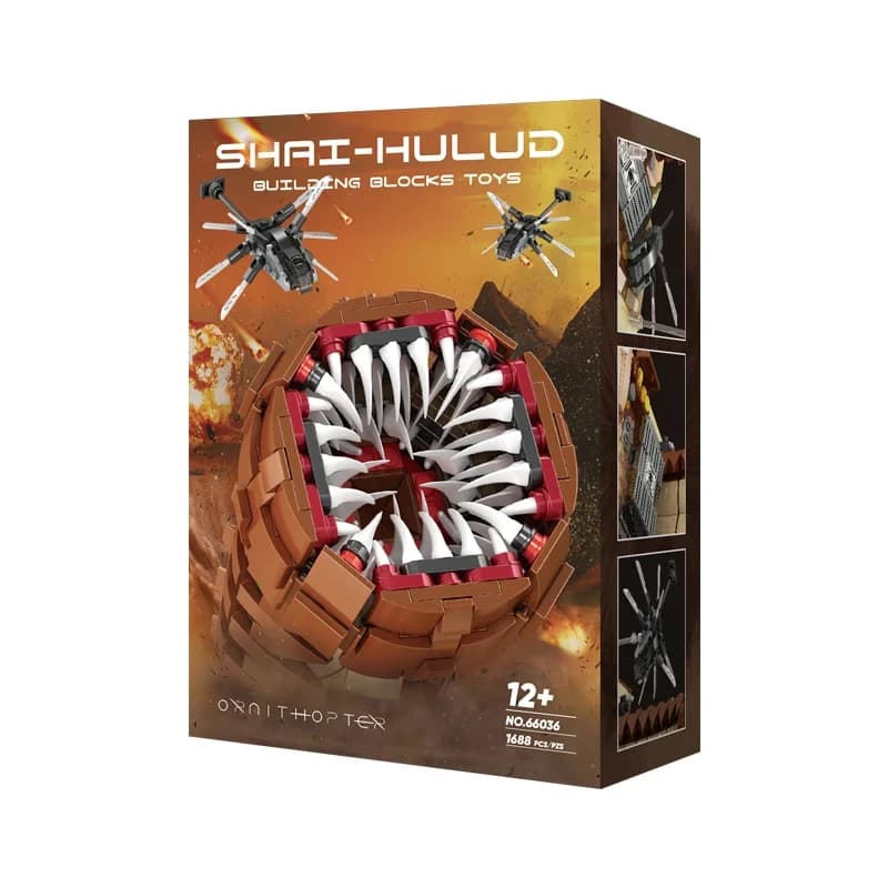 1688PCS MOC Film Building Blocks Sci-Fi Pianeta Dune Sandworm Ornithopter Modelli di Scena di Montaggio Mattoni Giocattoli Per Il Regalo Dei Bambini