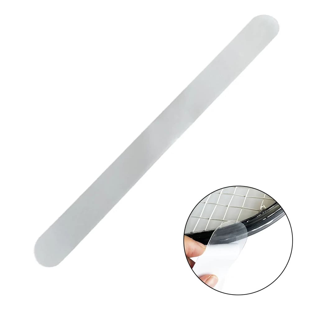 1PC Protective tape for tennis rack 37x3.5x0.66cm Transparent Reducing friction TPU adhesive Badminton rack tape for sport