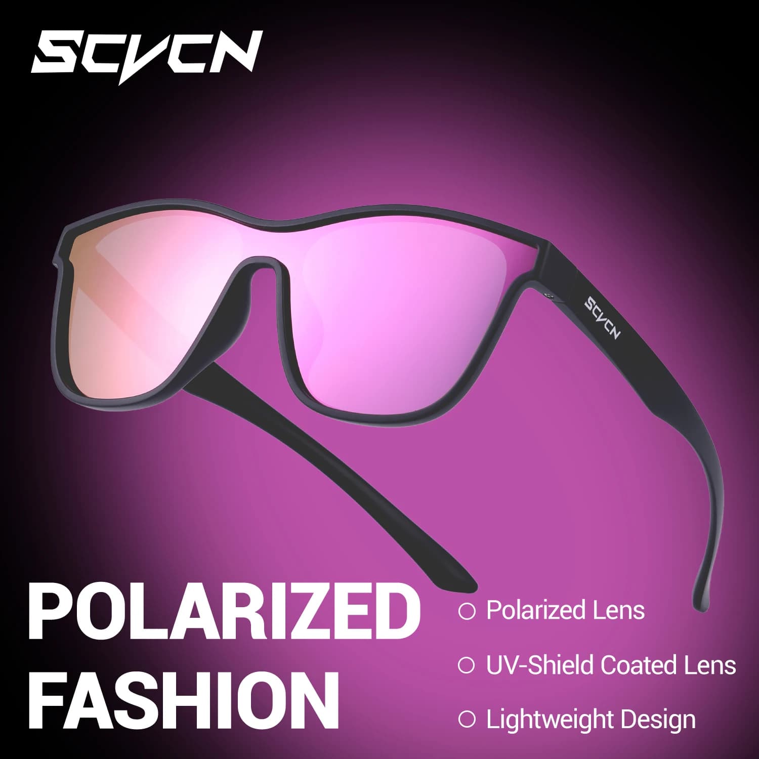 Occhiali da Sole Polarizzati HD UV400 SCVCN, Occhiali Sportivi, Occhiali da Pesca alla Moda, Occhiali da Sole per Ciclismo, Accessori per Sport all'Aperto Unisex