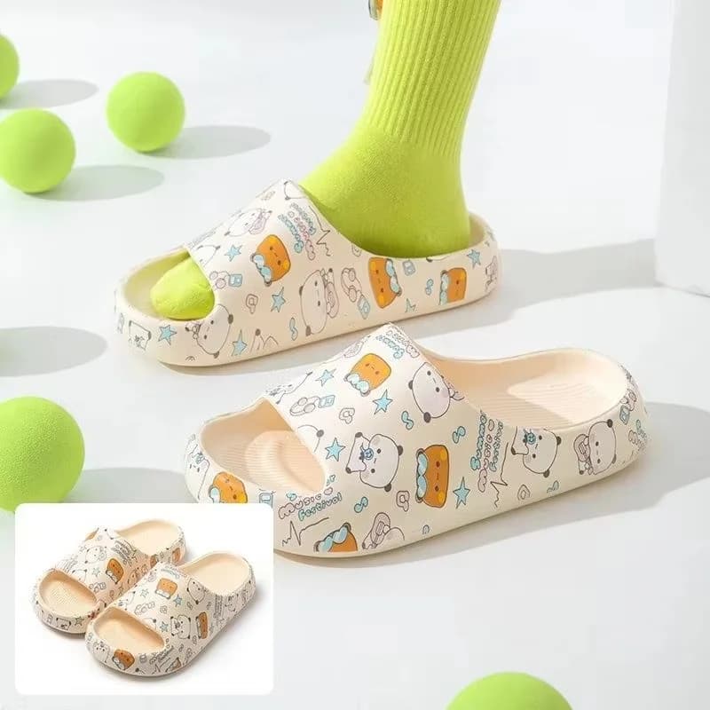 Cute Summer Bubu And Dudu High-Heeled Slippers For Women To Wear Outside The Home Anti-Slip Soft Sole Lightweight Sandals