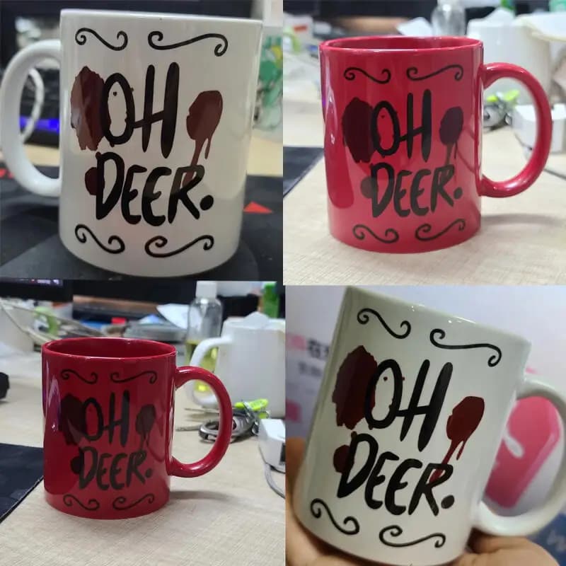 Tazza in Ceramica Acrilica Hazbin Hotel Anime Helluva Boss, Serie di Lettere in Ceramica Cartoon Carina, Regalo Creativo da Collezione